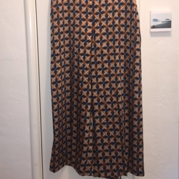 COPY - Zara Mid Rise Wide Leg Palazzo Printed Pants - Picture 4 of 4